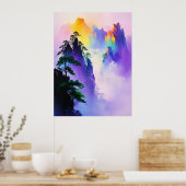 Bunter 🌈 🌄 poster (Küche)