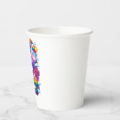 Bunter Pride-Monat Regenbogen- und Einhorn-Kunst Pappbecher (Links)