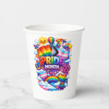 Bunter Pride-Monat Regenbogen- und Einhorn-Kunst