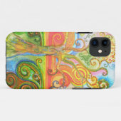 Bunter psychedelischer Wirbler Baum iPhone 5 Case-Mate iPhone Hülle (Rückseite (Horizontal))