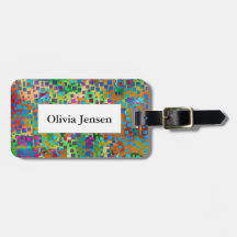 Bunter quadratischer Confetti-abstrakte