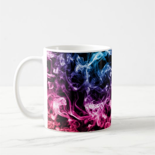 Bunter Rauchentwurf Kaffeetasse (Links)