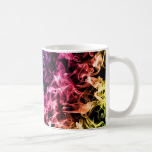 Bunter Rauchentwurf Kaffeetasse