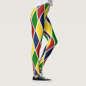 Bunter Rauten-Harlekin-Diamant Trendy Leggings (Rechts)