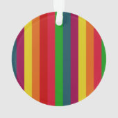 Bunter Regenbogen behalten Ruhe und Ihren Text Ornament (Rückseite)