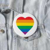 Bunter Regenbogen-Entwurf des Stolz-| Button (Beispiel)