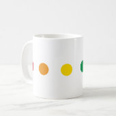 Bunter Regenbogen-Entwurf des Stolz-| Kaffeetasse (Vorderseite Links)