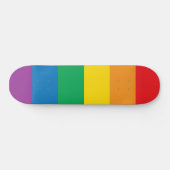Bunter Regenbogen-Entwurf des Stolz-| Skateboard (Horizontal)