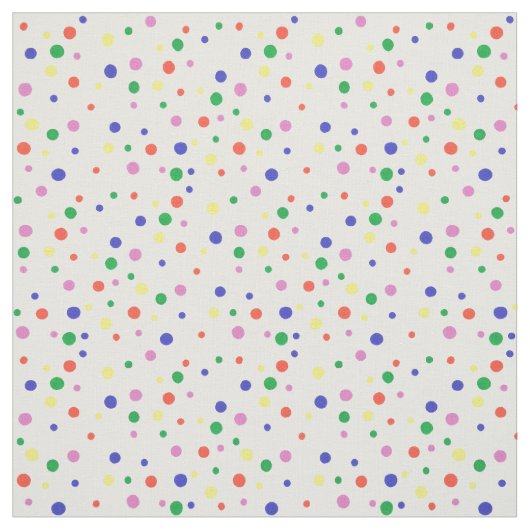 Bunter Regenbogen färbt Tupfen-Weiß-Gewebe Stoff (Muster)