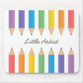 Bunter Regenbogen-Farbton zeichnet Schulkinder an Mousepad (Vorne)