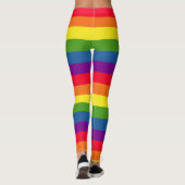 Bunter Regenbogen-Flaggen-Gay Pride Leggings (Rückseite)