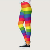 Bunter Regenbogen-Flaggen-Gay Pride Leggings (Links)