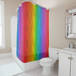 Bunter Regenbogen-Hintergrund Duschvorhang