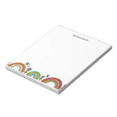 Bunter Regenbogen Notizblock (Rotiert)