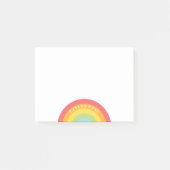 Bunter Regenbogen-personalisierte Post-it Klebezettel (Vorderseite)