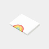 Bunter Regenbogen-personalisierte Post-it Klebezettel (angewinkelt)