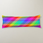 Bunter Regenbogen-Spektralprismen Seitenschläferkissen (Rückseite)