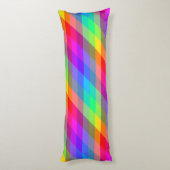 Bunter Regenbogen-Spektralprismen Seitenschläferkissen (Rückseite (Vertikal))