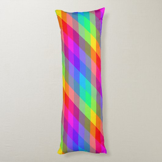 Bunter Regenbogen-Spektralprismen Seitenschläferkissen (Rückseite (Vertikal))