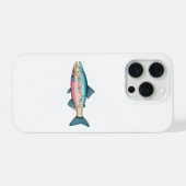 Bunter Regenbogenforellen-Angler-Geschenk iPhone Hülle (Rückseite (Horizontal))
