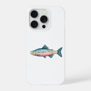 Bunter Regenbogenforellen-Angler-Geschenk iPhone 15 Pro Hülle
