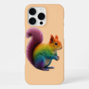 Bunter Regenbogenpelz-Eichhörnchen-Aufkleber iPhone 16 Pro Max Hülle