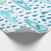 Bunter regnerischer Tag Geschenkpapier (Ecke)