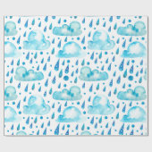 Bunter regnerischer Tag Geschenkpapier (Flach)