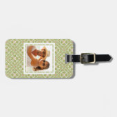 Bunter retro Musterhintergrund 2 des Gepäckanhänger (Vorderseite horizontal)