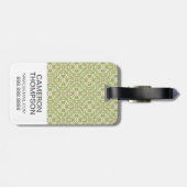 Bunter retro Musterhintergrund 2 des Gepäckanhänger (Rückseite horizontal)