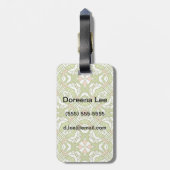 Bunter Retro Musterhintergrund 2 Gepäckanhänger (Rückseite vertikal)