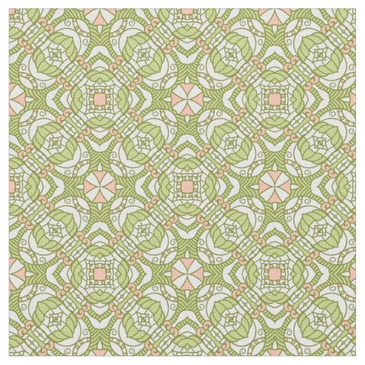 Bunter Retro Musterhintergrund 2 Stoff (Nahaufnahme)