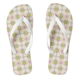Bunter Retro Musterhintergrund 3 Badesandalen