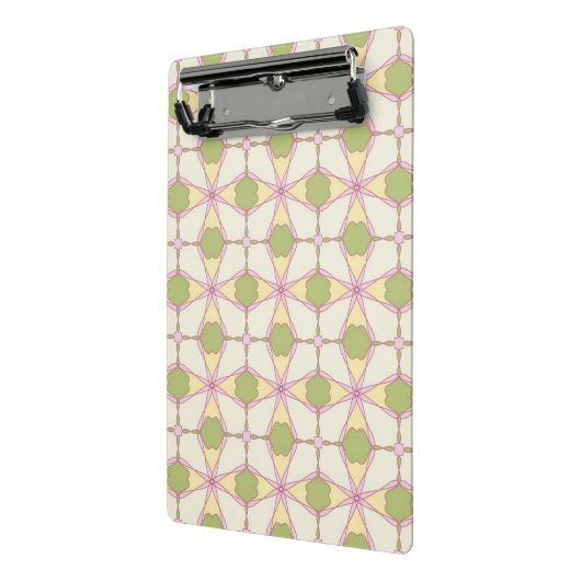 Bunter Retro Musterhintergrund 3 Mini Klemmbrett (Gewinkelt2)