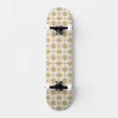 Bunter Retro Musterhintergrund 3 Skateboard (Vorderseite)