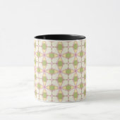 Bunter Retro Musterhintergrund 3 Tasse (Zentrum)