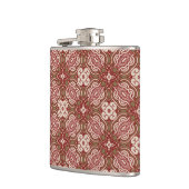 Bunter Retro Musterhintergrund 4 Flachmann (Links)