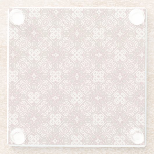 Bunter Retro Musterhintergrund 4 Glasuntersetzer (Rückseite)