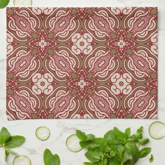 Bunter Retro Musterhintergrund 4 Handtuch (Gefaltet)