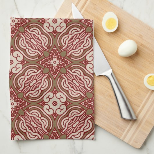 Bunter Retro Musterhintergrund 4 Handtuch (Viertel Falte)