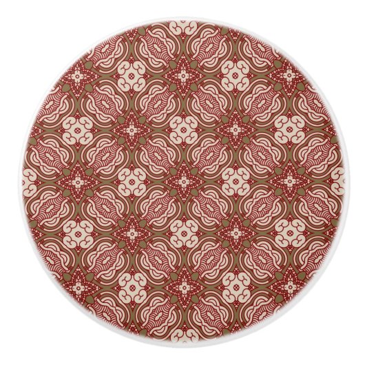 Bunter Retro Musterhintergrund 4 Keramikknauf (Vorderseite)