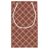 Bunter Retro Musterhintergrund 4 Kleine Geschenktüte (Rückseite)