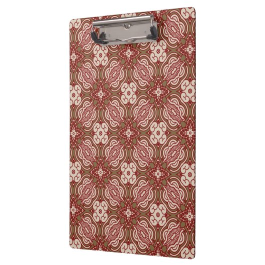 Bunter Retro Musterhintergrund 4 Klemmbrett (Links)