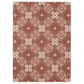 Bunter Retro Musterhintergrund 4 Klemmbrett (Rückseite)