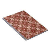 Bunter Retro Musterhintergrund 4 Notizblock (Rechte Seite)