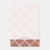 Bunter Retro Musterhintergrund 4 Post-it Klebezettel (Vorderseite)