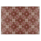 Bunter Retro Musterhintergrund 4 Schneidebrett (Vorderseite)