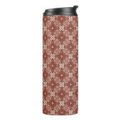 Bunter Retro Musterhintergrund 4 Thermosbecher (Nach links gedreht)