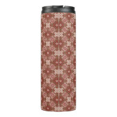 Bunter Retro Musterhintergrund 4 Thermosbecher (Rückseite)