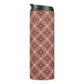 Bunter Retro Musterhintergrund 4 Thermosbecher (Nach rechts gedreht)
